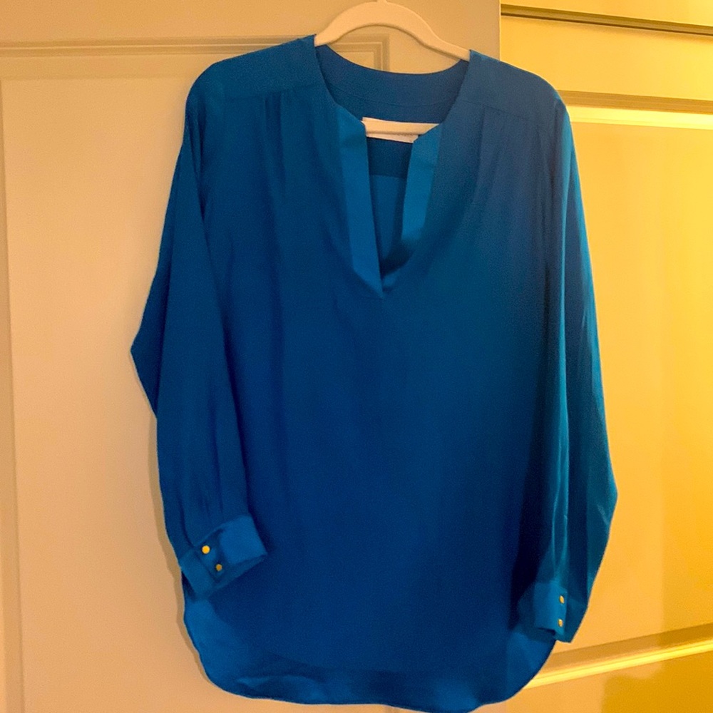 Peacock Silk Blouse